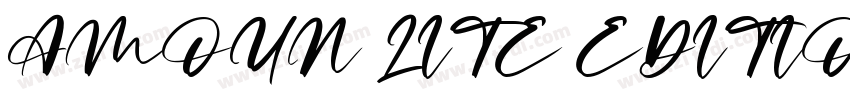 AMOUN LITE EDITION字体转换